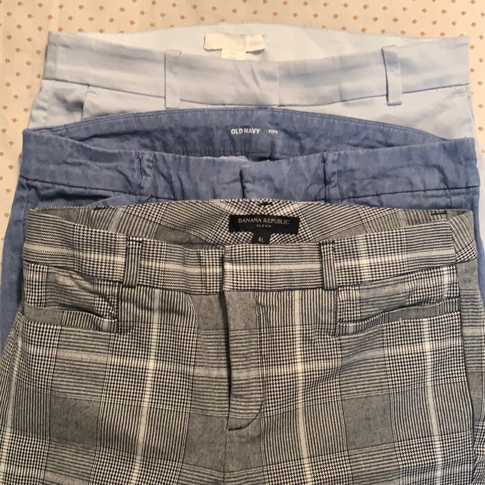 Bundle! Size 6 ankle cut pants! from H&M, Banana Rep, and Old Navy!